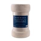 Cobertor Solteiro Fleece Microfibra Liso Andreza Cor Marfim Cobertor Solteiro Fleece Microfibra Liso Andreza Cor Marfim
