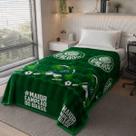 Cobertor Solteiro Sherpa Palmeiras Jolitex 1,50x2,00m Dupla Face Toque Macio
