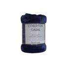 Cobertor Super Soft Rolinho 300g/m² Casal 1,80x2,20m Marinho Sonhare Sultan