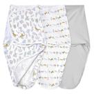 Cobertor Swaddle Blanket, pacote com 3 aden + anais, algodão Easy Wrap