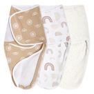 Cobertor Swaddle Blanket, pacote com 3 unidades e mais anais, fácil de embrulhar, pequeno/médio