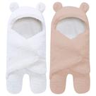 Cobertor Swaddle Blanket Spotted Play Sherpa Baby, pacote com 2 marrom/branco