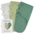 Cobertor Swaddle Comfy Cubs - Pacote com 3 Unidades para Bebês (0-3 Meses)