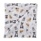 Cobertor Swaddle Mud Pie com estampa de buldogue francês de algodão 47x47cm