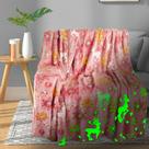 Cobertor TEHALK Christmas Soft Red Glow in the Dark 100% poliéster