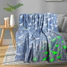 Cobertor TEHALK Dinosaur Glow em lã macia escura 130x150cm