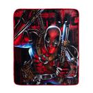 Cobertor Throw Blanket Silver Buffalo Marvel Deadpool Batons