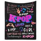 Cobertor Trikalika Kpop, presentes para meninas adolescentes e mulheres, 127 x 152 cm