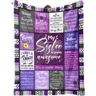 Cobertor Ueedklaayy Sister Gifts Soft Throw 152x127 cm roxo Cobertor Ueedklaayy Sister Gifts Soft Throw 152x127 cm roxo