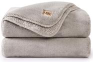 Cobertor UGG Whitecap de Plush e Fleece Macio 127x177 cm Cinza Claro Cobertor UGG Whitecap de Plush e Fleece Macio 127x177 cm Cinza Claro