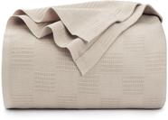 Cobertor Utopia Bedding cáqui 100% algodão duplo 220x180cm 350GSM