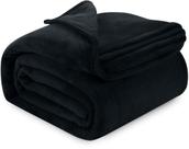 Cobertor Utopia Bedding Flannel Fleece Preto King Size 230x260cm