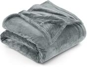 Cobertor Utopia Bedding Fleece tamanho completo cinza acinzentado 300GSM