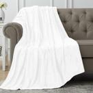 Cobertor Utopia Bedding Fleece Throw Size branco 300GSM 130x150cm