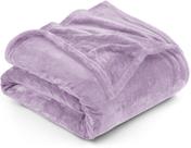 Cobertor Utopia Bedding Fleece Twin Size Lilac 300GSM de microfibra