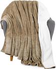 Cobertor Utopia Bedding Sherpa Throw Size 130x150cm Camel Cobertor Utopia Bedding Sherpa Throw Size 130x150cm Camel