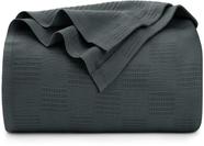 Cobertor Utopia Bedding Smoke Grey 100% algodão queen size