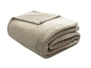 Cobertor Velour 300g Queen 220X240 Microfibra Camesa Bege