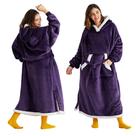 Cobertor Vestível com Capuz Bedsure - Unissex - Roxo Cobertor Vestível com Capuz Bedsure - Unissex - Roxo