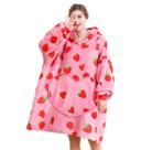 Cobertor vestível com capuz Dietersler Strawberry para mulheres Cobertor vestível com capuz Dietersler Strawberry para mulheres