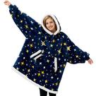 Cobertor vestível com capuz Giggling Getup Blue Glowing Stars Cobertor vestível com capuz Giggling Getup Blue Glowing Stars