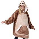 Cobertor vestível com capuz Giggling Getup Sherpa Cozy Sloth