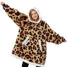 Cobertor vestível com capuz Giggling Getup Sherpa Fleece Brown