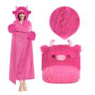 Cobertor vestível com capuz Mewaii Ultimate Softness Highland Cow