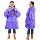Cobertor vestível com capuz Solaris para crianças Warm Sherpa Fleece