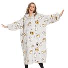 Cobertor vestível com capuz THREE POODLE Oversized Sherpa