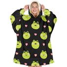 Cobertor vestível com capuz Warmstorey Frog para esposa e mãe Cobertor vestível com capuz Warmstorey Frog para esposa e mãe