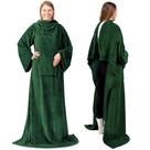 Cobertor vestível PAVILIA para adultos, mulheres e homens, lã, esmeralda Cobertor vestível PAVILIA para adultos, mulheres e homens, lã, esmeralda