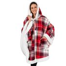 Cobertor vestível Poncho PAVILIA Sherpa Fleece para mulheres