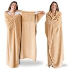 Cobertor vestível Super Blanky para mulheres e homens bege