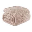 Cobertor Whale Flotilla Fuzzy Fleece Queen Size Camel