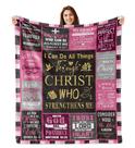 Cobertor Wyhcxl Christian Presentes para mulheres 150x125cm