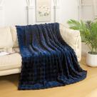 Cobertor YUSOKI Luxury 3D Bubble 900g azul marinho 127x152cm