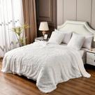 Cobertor YUSOKI White Queen Faux Fur 2 camadas 230x230cm