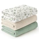 Cobertores Muslin Konssy - Pacote com 3 (120x120cm) - Unissex