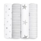 Cobertores Swaddle Baden + Anais Essentials - Pacote com 4 - 100% Algodão