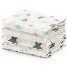 Cobertores Swaddle Blankets CuddleBug Muslin Algodão 120 x 120 cm, pacote com 4
