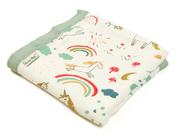 Cobertores Swaddle Farmer Mani Muslin Quilt Baby 43x45cm