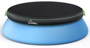 Cobertura de piscina UIRWAY 13FT Round para piscinas acima do solo preta