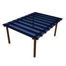 Cobertura Policarbonato Alveolar 4,00m x 3,00m - Azul 4mm