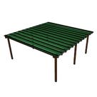 Cobertura Policarbonato Alveolar 6,00m x 6,00m - Verde 4mm