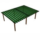 Cobertura Policarbonato Alveolar 8,00m x 6,00m - Verde 4mm