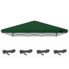 Cobertura Superior de Carpa Toldo 3x3m Impermeable y Protección UV Verde