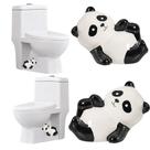 Coberturas de Parafuso para Vaso Sanitário Pujipu Cerâmica Panda Divertido 2 Peças