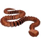 Cobra Articulada Boca Abre 55 cm Impressão 3d Decoração Geek Cor Bronze Cobre
