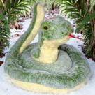 Cobra De Pelúcia Serpente 130cm Decoração Cor:Verde